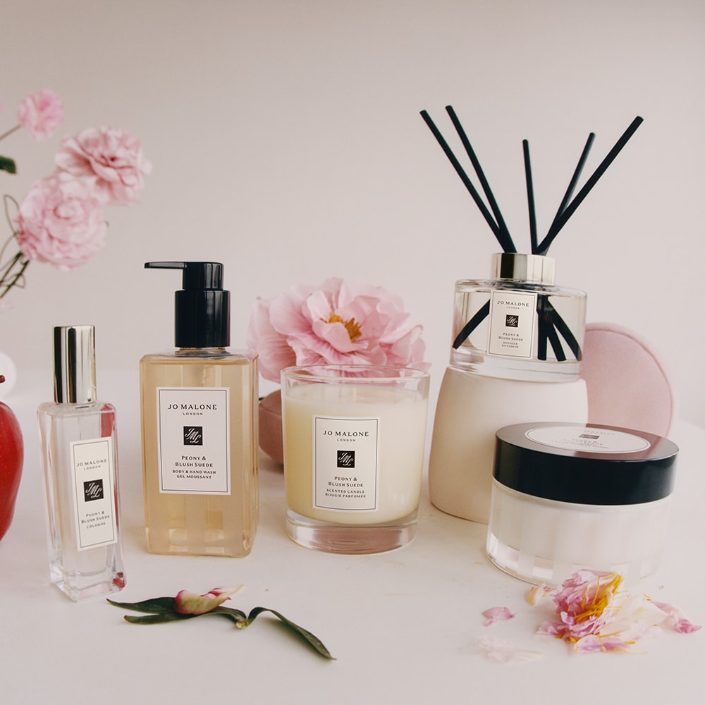 Peony and blush suede bath oil online